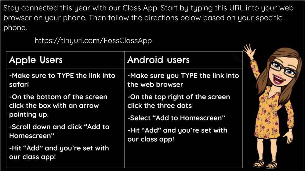 Join our ClassApp today!